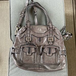 Lockheart Leather Purse - Grey